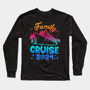 Family Cruise 2024 Making Memories Summer Matching Vacation Long Sleeve T-Shirt